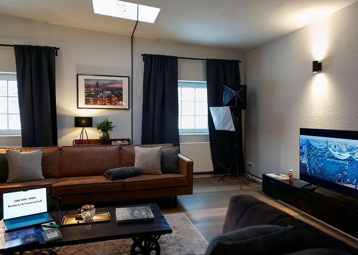 Foundry - Business & Content Loft - 120 Qm - Kueche - Waschtrockner - Badewanne & Dusche - Kostenloser Parkplatz - Smart Tv Apartament Hamburg